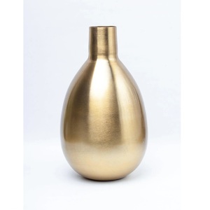 Jarrón de Metal Plateado de Diseño Vintage con Esmalte Dorado y Azul, Fabricante de Confianza, Jarrones de Flores de Tamaño Mediano, El Mejor Diseño - Product Image 6