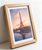 Cadre photo rustique noir HuaJia en bois 8x10 pour affichage mural ou sur table, avec passe-partout, léger, moderne, très vendu
