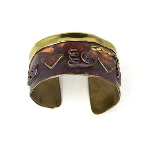 Bracelet manchette femme en patine antique, finition patinée 20 mm, bijoux de boutique de Noël d'hiver 2026, style suédois - Product Image 3