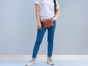 Gran oferta, riñonera Vintage de cuero genuino para hombre, riñonera y bandolera en el pecho, bolso de moda para hombre, 2017 - Product Image 5