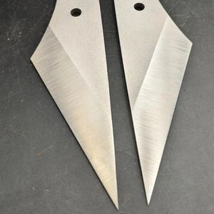 Lote de 5 uds. Cuchillo Kiridishi estilo, cuchillas en blanco, acero inoxidable, espiga completa, herramientas de barra Industrial multifuncional, soporte OEM - Product Image 3