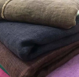 Tela DE LINO europea certificada al por mayor 115 '' / 292 cm extra ancho peso medio OEKO-Tex 100 para niños vestido yarda Metro - Product Image 2