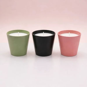 Bougie parfumée moderne en verre peint mat, style nordique, bougie de luxe en cire de soja, pots pour la décoration de la maison, le spa et les cadeaux d'aromathérapie - Product Image 3