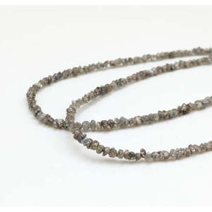 Cuentas de Diamante Natural en Bruto Tipo Champagne Sin Cortar de 2-3mm, Hilo de 15 Pulgadas, Proveedor Mayorista de Cuentas de Diamante Sueltas para Fabricación de Collares - Product Image 1