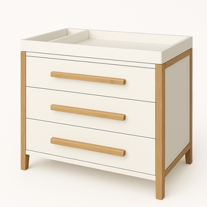 WhiteDresser 9, desmontaje de muebles de paquete plano, fabricante de Vietnam, acabado a base de agua no tóxico, Construcción fuerte - Product Image 1