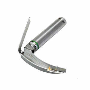 Laryngoscope professionnel à manche court à lame droite en acier inoxydable Le Pakistan a fait un laryngoscope chirurgical de dernière arrivée - Product Image 1