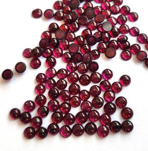 พลอยโกเมน rhodolite สีชมพูธรรมชาติขนาด3มม. ถึงพลอยหลังแบน-โกเมนโรโดไลต์สีชมพูหลวม - Product Image 2