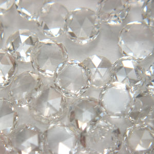 Superior White Single Rose Cut Round Loose 0,03 a 0,46 Carat Vvs vs diamantes naturales En stock para la venta - Product Image 2