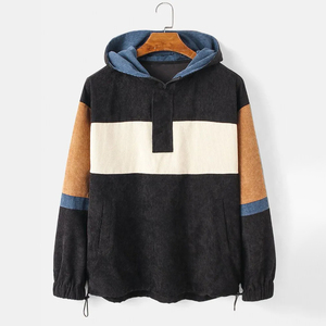 Sweats à capuche surdimensionnés en coton épais pour hommes, logo personnalisé Streetwear thermique, sweats à capuche à épaules tombantes, vente en gros pour la saison d'hiver - Product Image 1