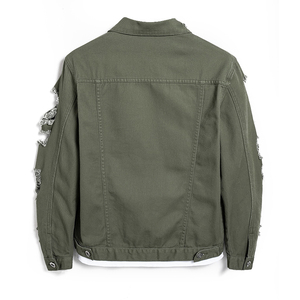 2025 New High Quality Custom Dyed <b>Blue</b> Denim Jacket for <b>Men</b> OEM Designs Stand Collar Hooded Vintage Anti-Bacterial - Product Image 5