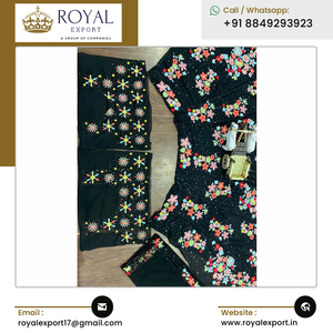 2023 nuevo lanzamiento diseño moderno ropa de boda Faux Georgette Lehenga Choli con secuencia y trabajo de bordado - Product Image 3