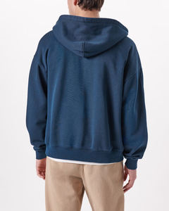 เสื้อฮู้ดซิปปักลายพิมพ์ตามสั่งสำหรับผู้ชาย ผ้าฝ้ายฟลีซ 100% ทรงโอเวอร์ไซส์ สไตล์สตรีทแวร์สำหรับฤดูหนาว - Product Image 4