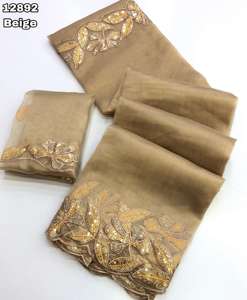 ผ้าไหมทิชชู่ปักเลื่อมและส่าหรีผู้ผลิตจากอินเดีย - Product Image 2