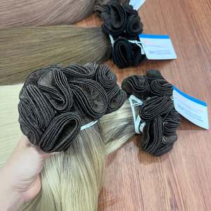 Extensión de cabello vietnamita crudo 100%, trama a mano, calidad de lujo, lista para enviar, textura recta natural, alta calidad - Product Image 3