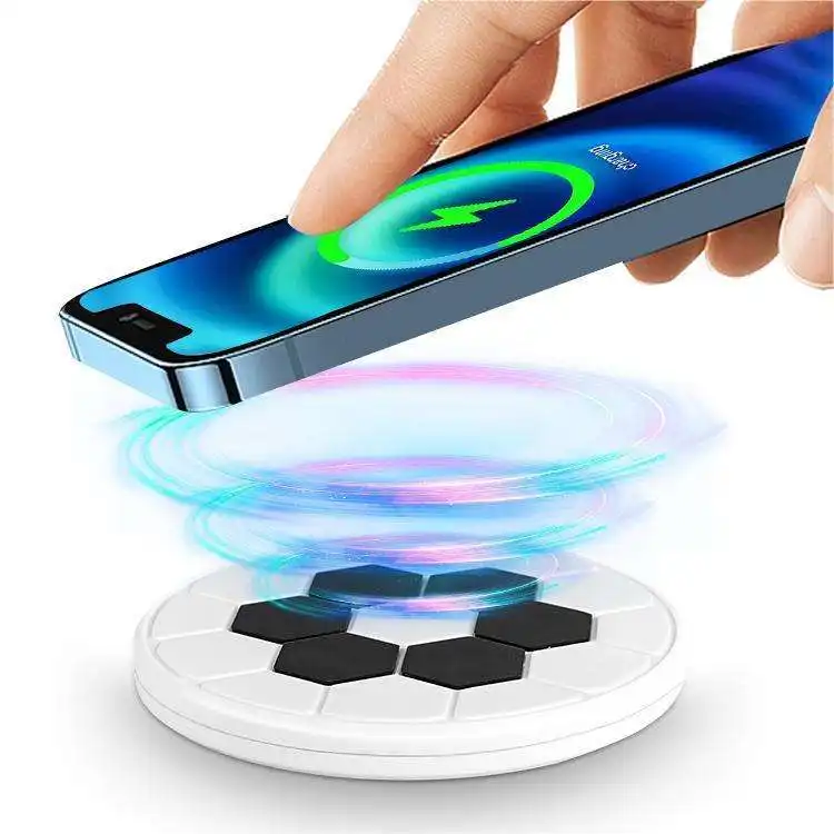 Best Seller 10W 15W Qi Phone Fast Power Supply Universal Wireless LED Charger For Samsung For Iphone Wireless Charging Pad