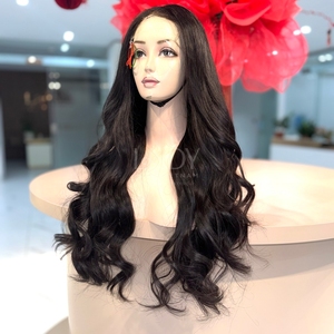 Peluca de Cabello Humano Vietnamita 100% Natural de Alta Calidad, Pelucas con Frente de Encaje, Cabello Ondulado - Product Image 4