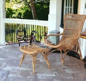 Style unique Meilleure qualité Canne moderne la plus vendue Mobilier de restaurant fabriqué à la main Chaise de restaurant avec tabouret - Product Image 6