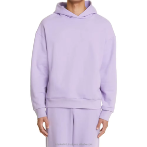 Sweat-shirt à capuche zippé pour homme, 100% coton, manches longues, en polaire, couleur unie, pour l'hiver, mode outdoor, personnalisable, avec poche - Product Image 3