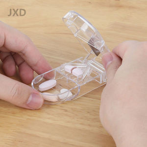 กล่องยาใส Juxinda ดีไซน์แบบเห็นผ่านง่ายต่อการระบุตัวยาที่ทนทานสำหรับการจัดเก็บยาที่บ้านและการเดินทาง - Product Image 2