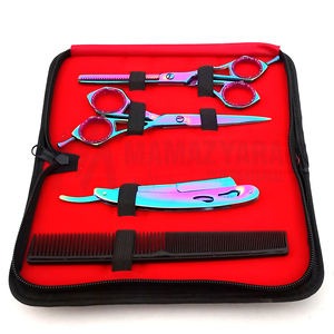 Ciseaux de coupe de cheveux professionnels japonais Sus440c ciseaux de coiffure Salon de coiffure ciseaux amincissants - Product Image 4