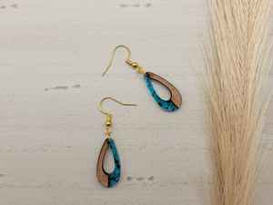 Pendientes de madera y resina de alta calidad, regalos para mujeres antiguos con joyería especial hecha a mano por Desire Art Overseas hecho a mano por HWC - Product Image 3