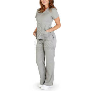 Uniforme Médico de Algodón de Primera Calidad para Mujer, Conjunto de Uniformes Médicos para Hospital, Personalizable, con Detección de Agujas - Product Image 1