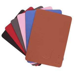 Tapis de souris sans fil en cuir PU intelligent personnalisé avec repose-poignet en stock - Product Image 2