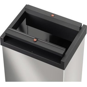 ถังขยะสแตนเลส Hailo รุ่น Big-Box Swing L ขนาด 35 ลิตร พร้อมช่องแยกประเภทขยะ 1 ช่อง - Product Image 1