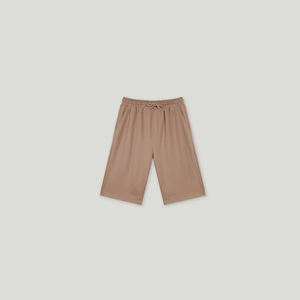 Culottes unisex de pierna ancha con Cordón-Pantalones cortos casuales de cintura alta de verano Pantalones cortos elegantes y transpirables de Marfa International - Product Image 1