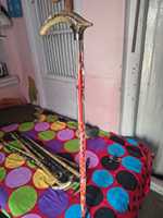 Bâton de marche en corne de buffle vintage de luxe Bâton de randonnée en acrylique durable pour gaucher pour la vieillesse et les handicapés pour le camping