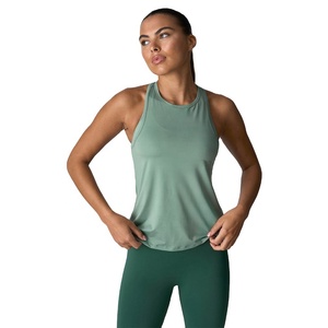 Camisa sin mangas de secado rápido de alta calidad que absorbe la humedad, camiseta sin mangas de LICRA de poliéster personalizada para mujer, la mejor ropa de verano - Product Image 1