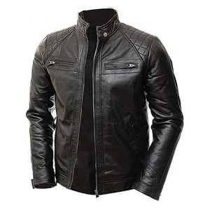 Veste de moto élégante et tendance pour homme, veste de course en cuir pour moto, veste de course pour moto, nouveau style - Product Image 1