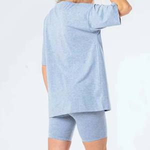 ชุดเสื้อตัวสั้นแบบสั้นสำหรับผู้หญิงชุดเสื้อผ้าผ้าฝ้ายระบายอากาศได้ดีแห้งเร็วสำหรับใส่ในฤดูร้อน - Product Image 6