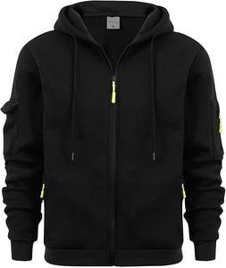 Sweat à capuche en laine de luxe haut de gamme personnalisé pour hommes et femmes, lourd, de haute qualité, technique de broderie tendance pour l'hiver - Product Image 6