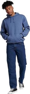 Sudadera con Capucha Casual de Invierno para Hombre, Lavado Ácido, Color Sólido, Corte Regular, 100% Algodón, Ecológica, Secado Rápido, Transpirable, con Bolsillo - Product Image 4