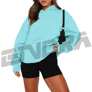 Sweat-shirt à capuche oversize pour femme, style décontracté, streetwear, pull en molleton doux, confortable, tendance hivernale - Product Image 2