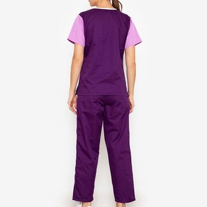 OEM Clínica Tops de manga corta Pantalones Jogger Médico Hospital Enfermería Scrub Uniformes Hombres Mujeres Enfermera Scrubs Set - Product Image 3