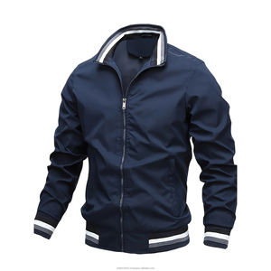 Brand New Men Spring Summer Casual Bomber <b>Jacket</b> Windproof Hooded Breathable <b>Patchwork</b> OEM Service Men's <b>Jackets</b> - Product Image 3