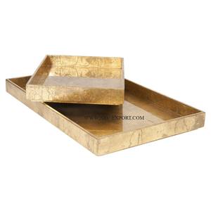 Dernière conception d'articles de table faits à la main plateau de service alimentaire fantaisie différentes tailles plateau décoratif en laiton antique pour hôtel et restaurant - Product Image 1