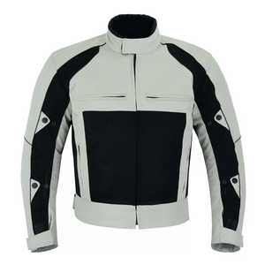 Men's Cordura Breathable CE Armoured Waterproof Textile Motorcycle Jacket Adventuring Black & Navy Blue Motorbike Jacket For Men - Product Image 4