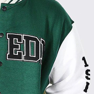 Chaquetas Bomber Letterman de Béisbol de la Más Alta Calidad, Chaqueta Deportiva Universitaria con Cuello Alto Bordada Personalizada para Hombre - Product Image 4