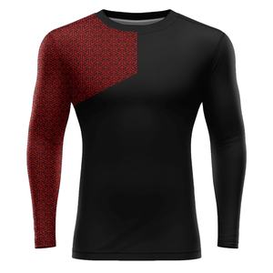 Long Sleeve Mens Compression Shirt <b>Rashguards</b> Rash Guard for <b>BJJ</b> Rash Guard MMA Workout Gym - Product Image 1