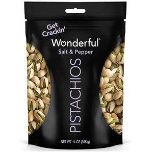 Wonderful Pistachios In Shell, Salt & Pepper Flavored <b>Nuts</b>, 14 Ounce Bag - Product Image 1