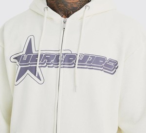 Vente chaude Streetwear automne et hiver coton sweat fermeture éclair personnalisé pour sweats à capuche avec Design imprimé 2025 - Product Image 5