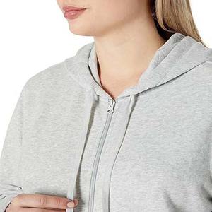 Sweat-shirts pour femmes avec logo personnalisé, respirants, grandes tailles, sweat-shirts pour femmes de couleur unie, coupe ample, séchage rapide, sweat-shirt à fermeture éclair pour femmes - Product Image 3