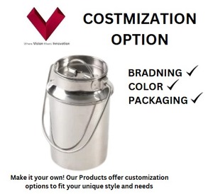 กระป๋องนมสแตนเลสคุณภาพพรีเมียมขายส่ง, หม้อนมเหล็ก, ภาชนะใส่นมสแตนเลสทนทาน, กระป๋องนมเหล็ก - Product Image 3