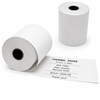 Gulungan Kertas Thermal Ringan 57x50mm untuk Tim Penjualan Lapangan, Kertas Struk Mobile untuk Printer Bluetooth Genggam