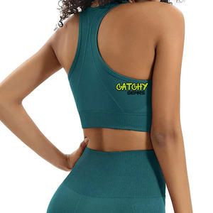ชุดโยคะนุ่มใส่เล่นฟิตเนสสองชิ้นสำหรับผู้หญิงดีไซน์เอวตัววีระบายอากาศได้ชุดออกกำลังกายเล่นกีฬายางยืดปิดเอวแบบแข็ง - Product Image 6