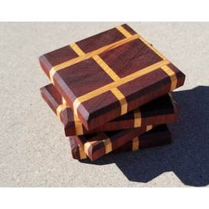 Sous-verres en bois pour tapis de table ménagers et tampons Fabricant en gros Taille personnalisée Sous-verre en bois de forme carrée en bois naturel - Product Image 1