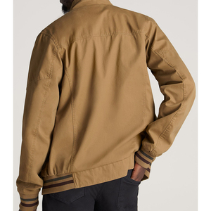 Custom Designed High Quality <b>Thin</b> Canvas Bomber <b>Jackets</b> Durable Stand Collar Available for Bulk Orders - Product Image 2